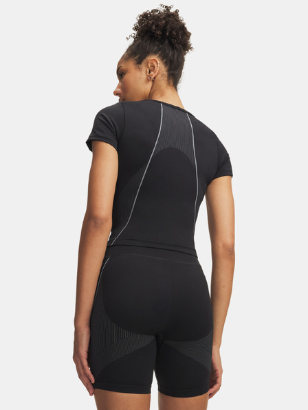 Under Armour Dámske tričko Under Armour Vanish Seamless Crop Zip SS