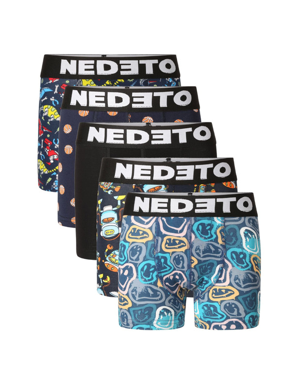 Nedeto Sada piatich - detské boxerky Nedeto viacfarebné