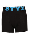 Styx Sada troch - detské boxerky Styx športová guma čierne
