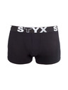 Styx Sada troch - detské boxerky Styx športová guma čierne
