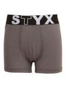 Styx Detské boxerky Styx športová guma tmavo sivé
