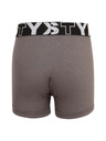 Styx Detské boxerky Styx športová guma tmavo sivé