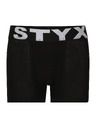Styx Sada troch - detské boxerky Styx športová guma čierne