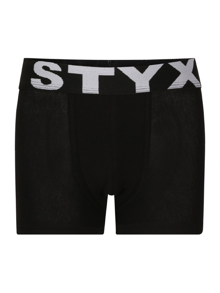 Styx Sada troch - detské boxerky Styx športová guma čierne