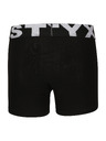 Styx Sada troch - detské boxerky Styx športová guma čierne