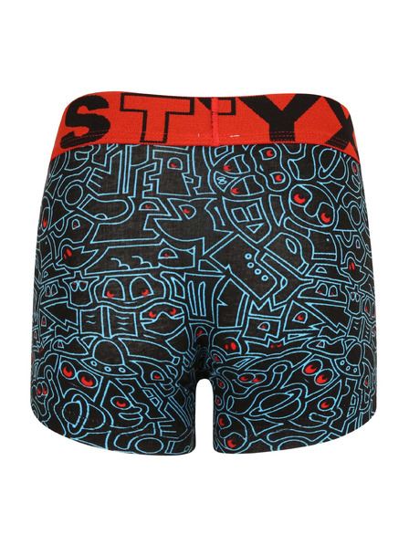 Styx Detské boxerky Styx art športová guma doodle