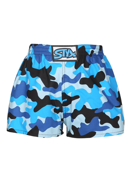 Styx Detské trenky Styx art klasická guma maskovanie modré