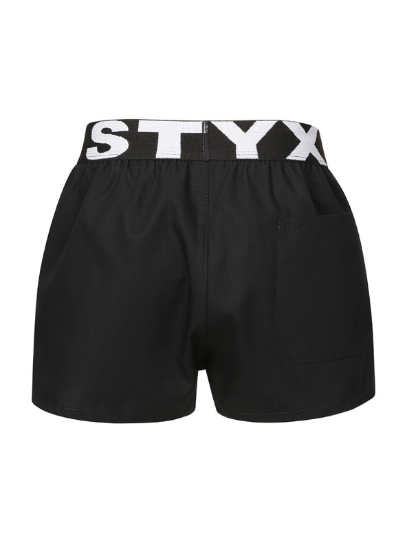 Styx Detské trenky Styx športová guma čierne