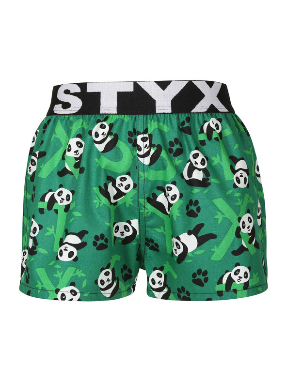 Styx Detské trenky Styx art športová guma pandy
