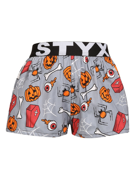 Styx Detské trenky Styx art športová guma Halloween rakvy