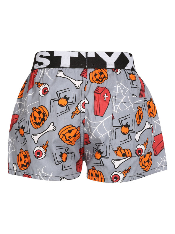 Styx Detské trenky Styx art športová guma Halloween rakvy