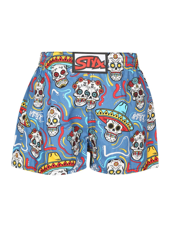 Styx Detské trenky Styx art klasická guma lebky