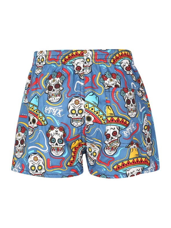 Styx Detské trenky Styx art klasická guma lebky