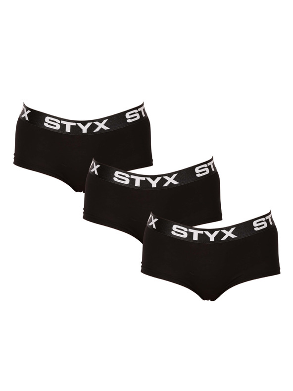 Styx Sada troch - dámske nohavičky Styx s nohavičkou čierne