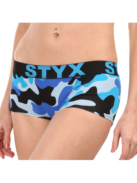 Styx Dámske nohavičky Styx art s nohavičkou maskáč modrý