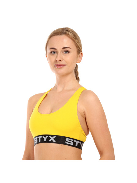 Styx Dámska podprsenka Styx sport žltá
