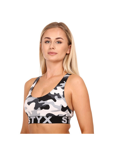 Styx Dámska podprsenka Styx sport art maskáč