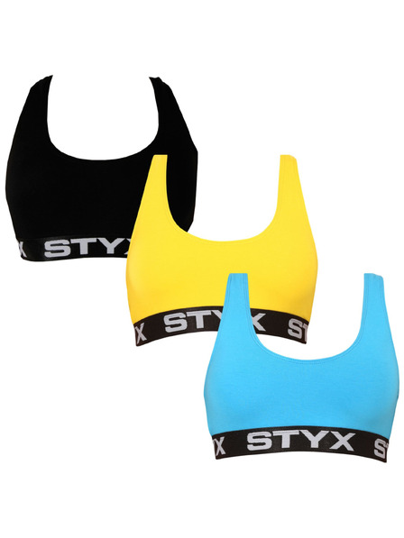 Styx Sada troch - dámska podprsenka Styx sport viacfarebná