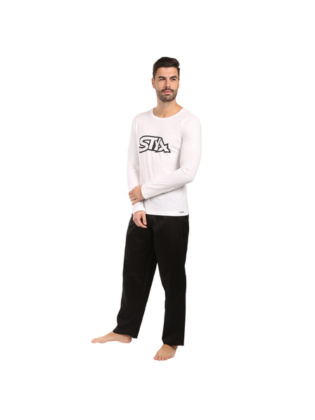 Styx Pánske pyžamo Styx čiernobiele