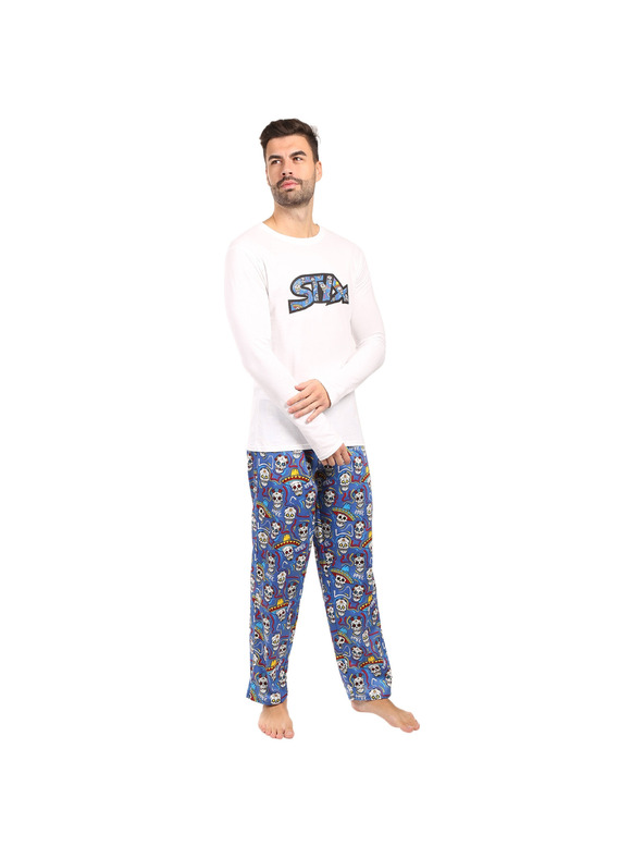 Styx Pánske pyžamo Styx lebky
