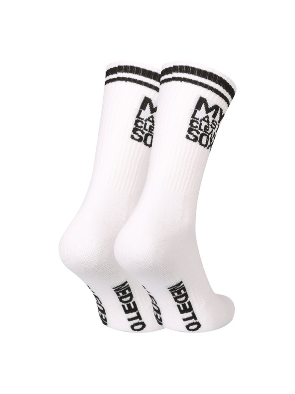 Nedeto Ponožky Nedeto športové vysoké My Last Clean Sox biele
