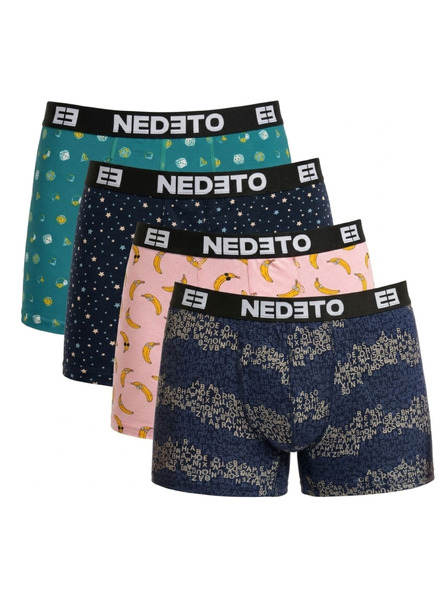 Nedeto Sada štyroch - pánske boxerky Nedeto viacfarebné