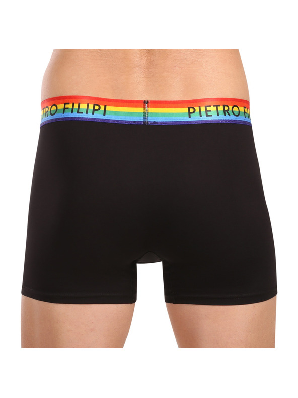 Pietro Filipi Sada dvoch - pánske boxerky Pietro Filipi čierne rainbow