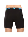 Styx Sada troch kusov - pánske boxerky Styx dlhé športové elastické pestrofarebné