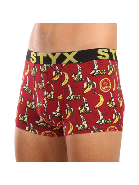 Styx Pánske boxerky Styx art športová guma banány
