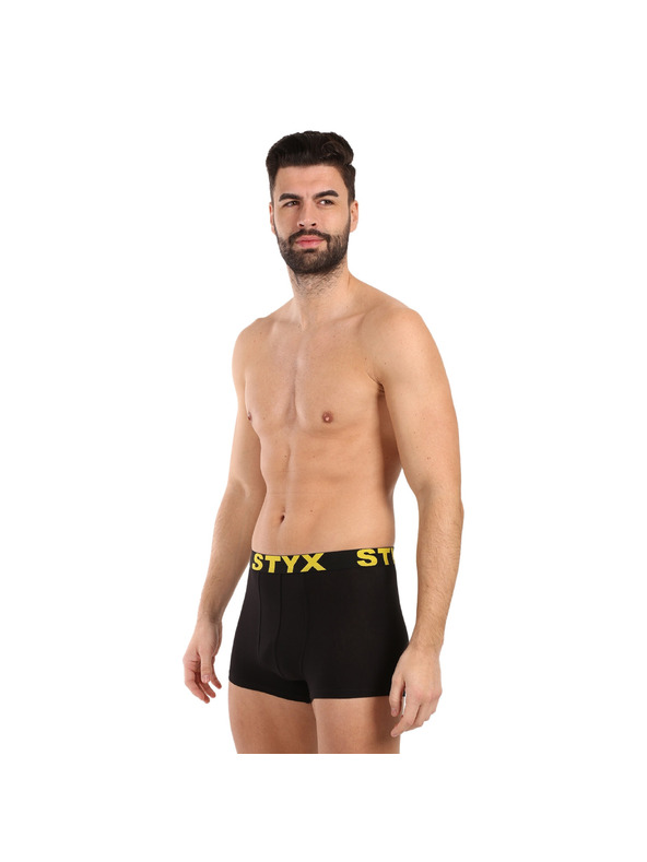 Styx Pánske boxerky Styx športová guma čierne