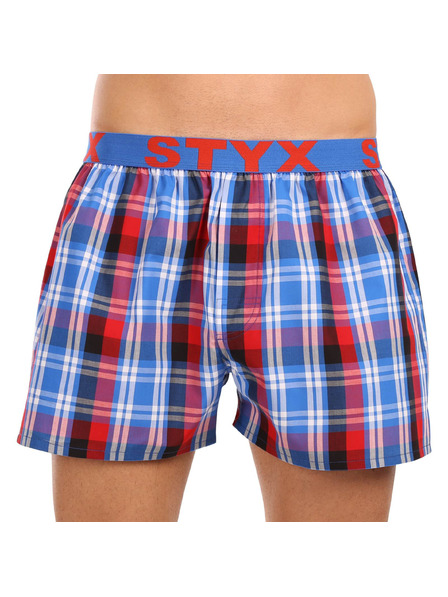 Styx Pánske športové gumové šortky Styx viacfarebné