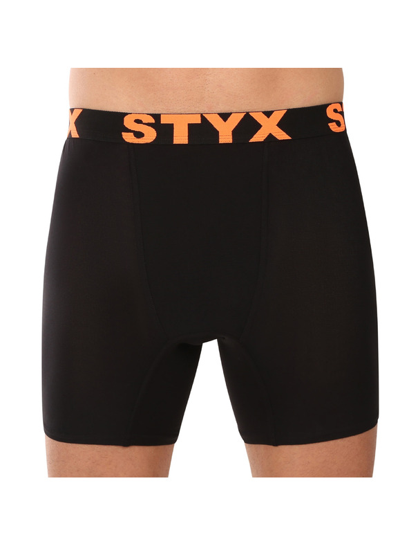 Styx Pánske boxerky Styx long športová guma čierne