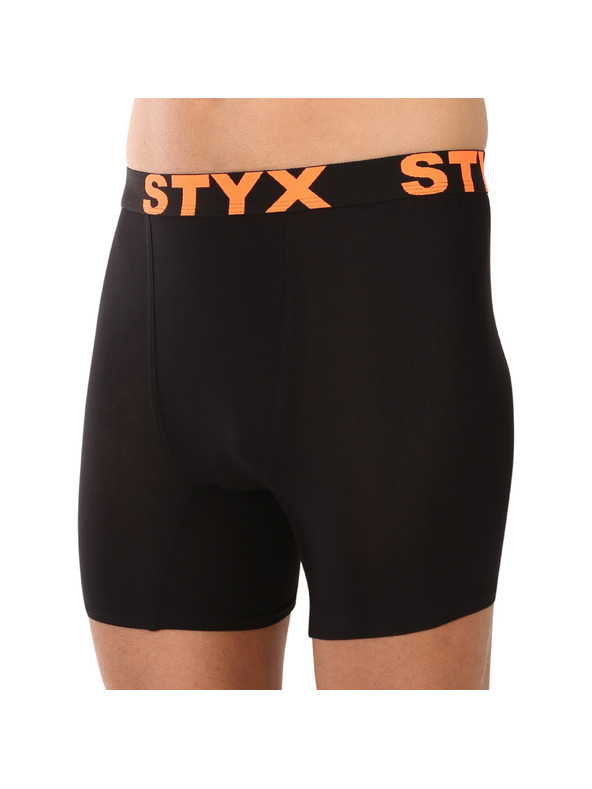 Styx Pánske boxerky Styx long športová guma čierne