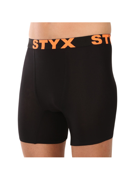 Styx Pánske boxerky Styx long športová guma čierne