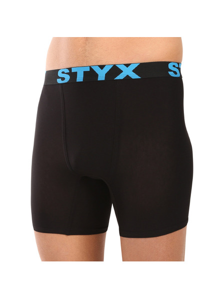 Styx Pánske boxerky Styx long športová guma čierne