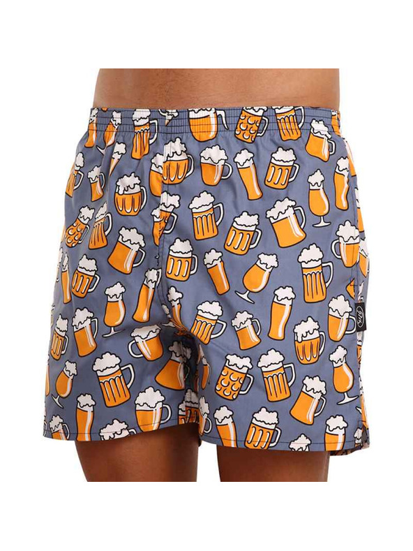 Styx Pánske domáce trenky s vreckami Styx pivo