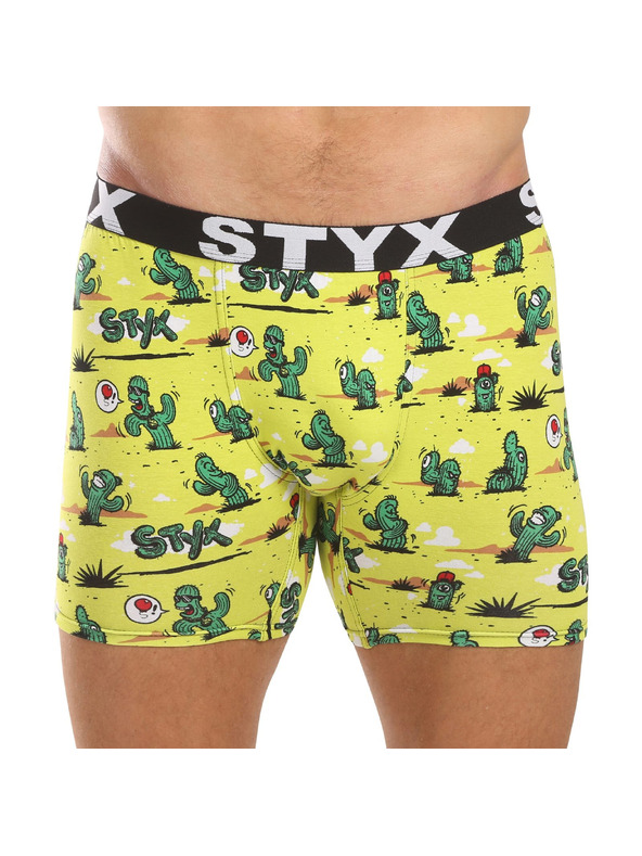 Styx Sada troch - pánske boxerky Styx long art športová guma viacfarebné