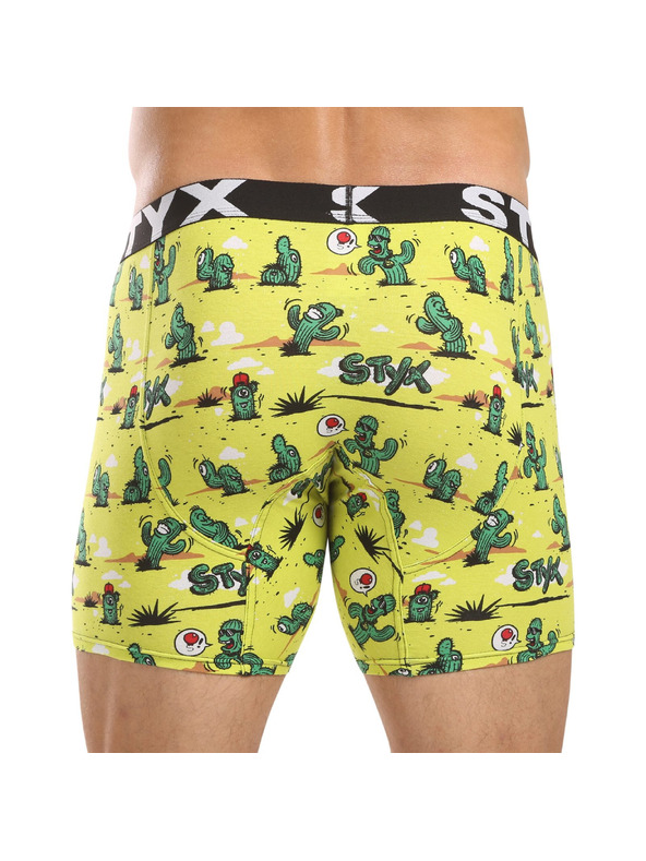 Styx Sada troch - pánske boxerky Styx long art športová guma viacfarebné