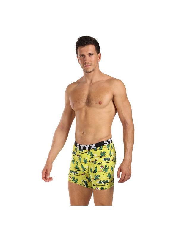Styx Sada troch - pánske boxerky Styx long art športová guma viacfarebné