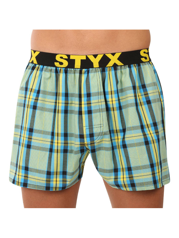 Styx Pánske športové gumové šortky Styx viacfarebné