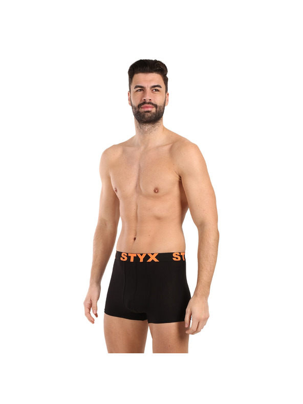 Styx Pánske boxerky Styx športová guma čierne