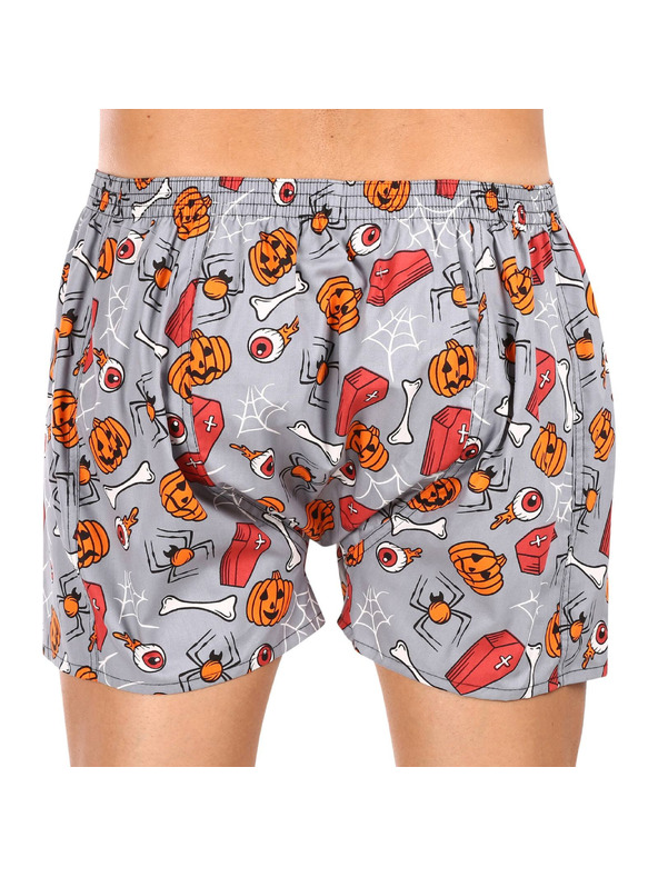 Styx Pánske trenky Styx art klasická guma nadrozmer Halloween rakvy