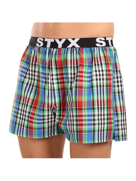 Styx Pánske športové gumové šortky Styx viacfarebné