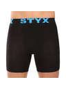 Styx Sada desať - pánske boxerky Styx long športová guma čierne