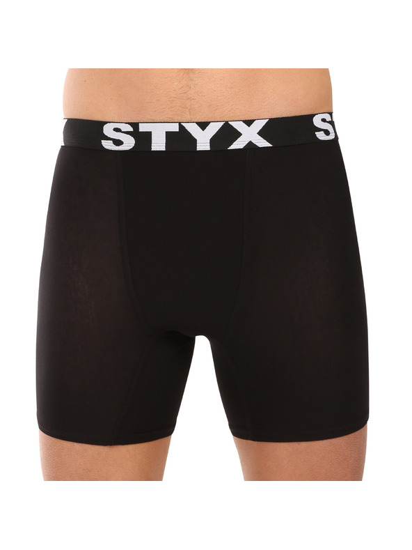 Styx Sada desať - pánske boxerky Styx long športová guma čierne