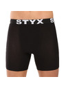 Styx Sada desať - pánske boxerky Styx long športová guma čierne