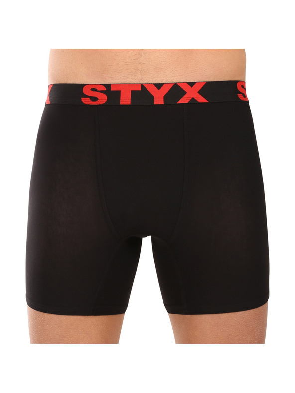 Styx Sada desať - pánske boxerky Styx long športová guma čierne