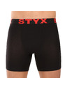 Styx Sada desať - pánske boxerky Styx long športová guma čierne