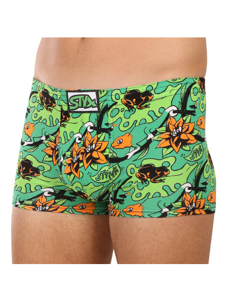 Styx Pánske boxerky Styx art klasická guma tropic