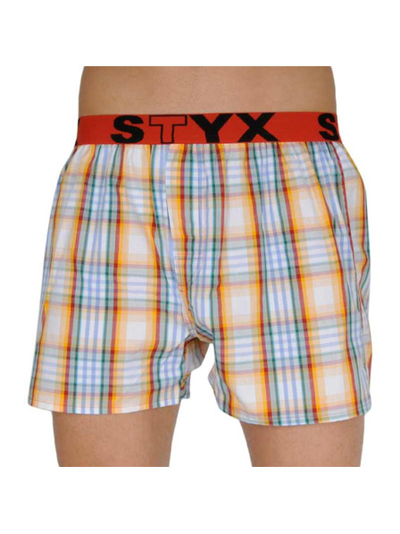 Styx Pánske športové gumové šortky Styx viacfarebné